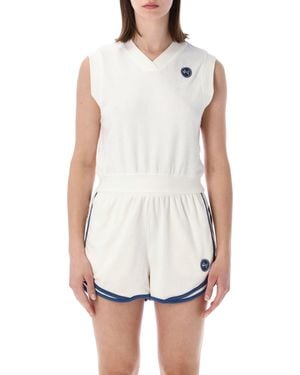 Nike Chill Terry Tank Top With Logo - White
