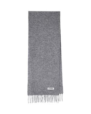 Jil Sander 100% Virgin Wool Scarf - Gray