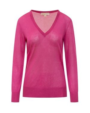 MICHAEL Michael Kors Sweater With Neck Detail - Pink