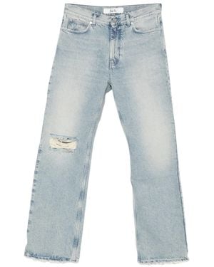 Séfr Distressed Straight-Leg Jeans - Blue