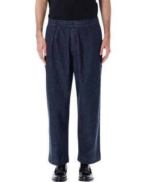 Universal Works Pleated Wide-Leg Pants - Blue