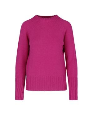 Drumohr 100% Merino Wool Crewneck Sweater - Pink
