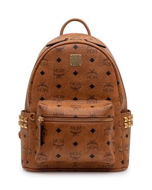 MCM Mini Stark Small Backpack - Brown