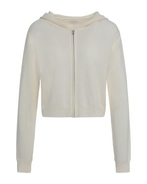 SABLYN Candace Knitted Full Zip Hoodie - White