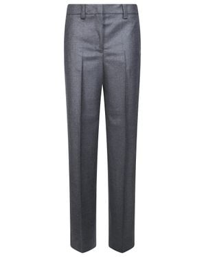 Incotex Palazzo Flannel Pants - Gray