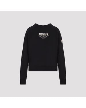 Moncler Graphic Crewneck Sweatshirt - Black