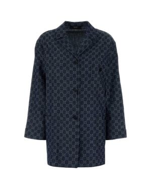 Gucci Gg Dedim Blazer - Blue