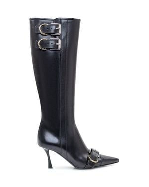 Givenchy Elegant Calf Leather Boots - Black