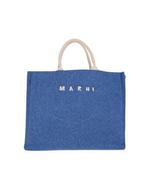 Marni Denim Tote Bag - Blue