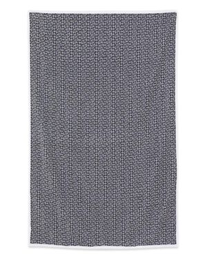 Balmain Stylish Beach Towel With Pb Labyrinth Monogram - Gray