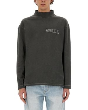 ERL T Shirt With Print - Gray