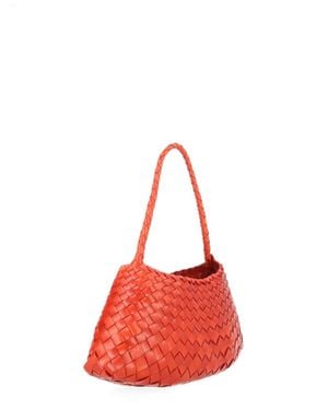 Dragon Diffusion Rosanna Woven Leather Bag - Red