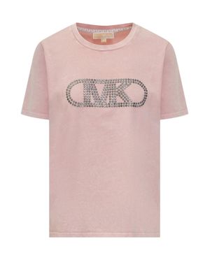 MICHAEL Michael Kors Borchie Empire Mini T-Shirt - Pink