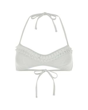 GIMAGUAS Sophie Stretch Nylon Bikini Top - White