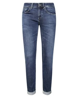Dondup Tailored Straight Leg George Pants - Blue