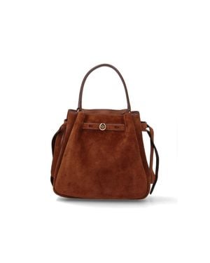 Tory Burch Mini Bucket Handbag With Adjustable Strap - Brown