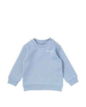 Off-White c/o Virgil Abloh Scribble Diagonal Crewneck Sweatshirt - Blue