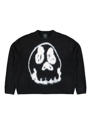 Y-3 Graphic Knit Sweatshirt - Black
