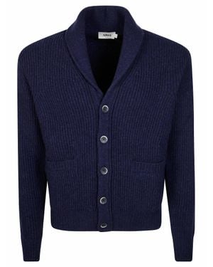 Altea Collo Sciallale Jacket Sweater - Blue