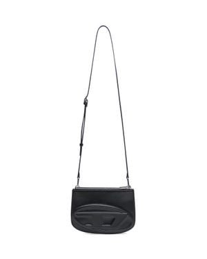 DIESEL Mini Leather Crossbody Bag With Decorative Detail - White