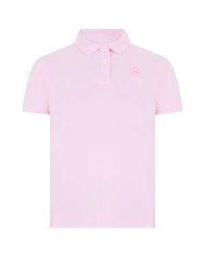 Canada Goose Short Sleeve Polo With Logo - Pink