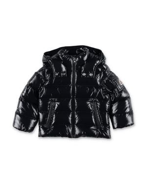 Moncler Boy's Puffer Down Jacket With Hood - Black