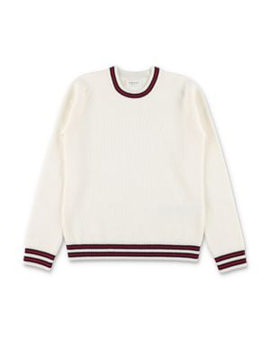 Gucci Girls Wool Crewneck Sweater - White