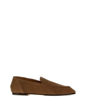 AURALEE Horsehide Leather Loafers - Brown