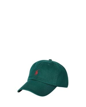 Polo Ralph Lauren Signature Embroidered Polo Hat With Buckled Strap - Green