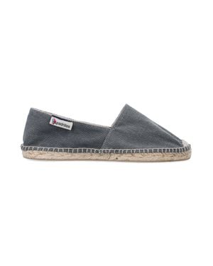 Espadrilles Flat Shoes - Gray