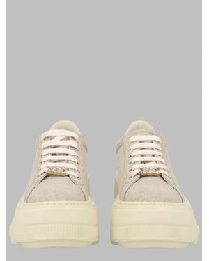 Casadei Nappa Lined Performance Sneakers - Natural