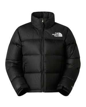 The North Face Retro Nuptse Cropped Puffer Duvet - Black