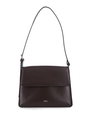 A.P.C. A. P.C. Virginie Mini Flap Handbag With Magnetic Closure - White