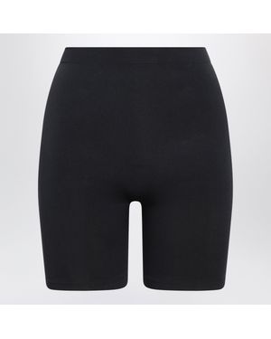 Skims Seamless Sculpt Mid-Thigh Shaping Shorts - Blue