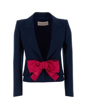 Valentino Garavani Viscose Blazer - Blue