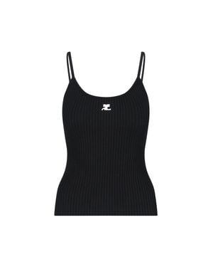 Courreges Tank Top - Black