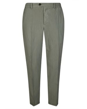 Pto1 Elastic Waist Carrot Fit Pants - Green