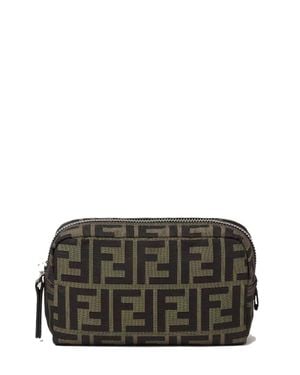 Fendi Micro Ff Mini Pouch - Gray