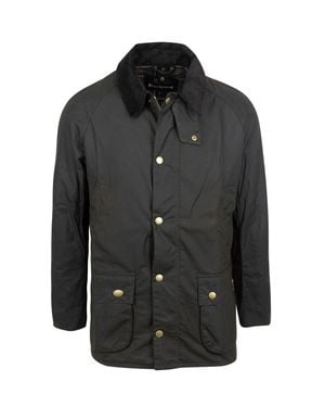 Barbour Waxed Cotton Field Jacket - Black