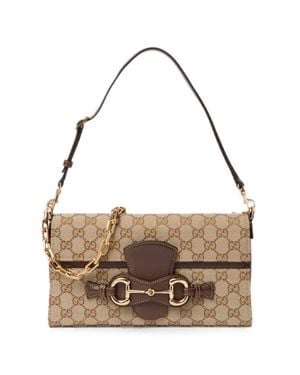 Gucci Mini Horsebit Original Gg Pouch - Metallic