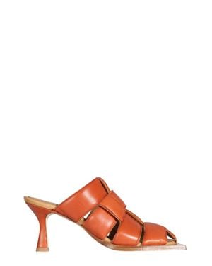Miista Mule Mayte Brick Sandals - Brown