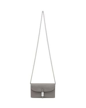 Pinko Mini Shoulder Bag With Chain Handle - White