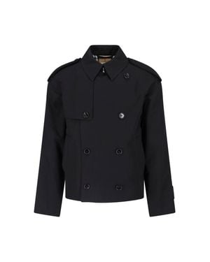 Burberry 100% Cotton Jacket - Black
