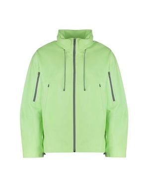 Givenchy Leather Windbreaker Jacket - Green