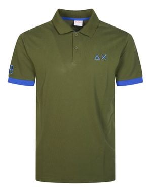 Sun 68 Fluorescent Mini Polo For - Green