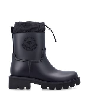 Moncler Ankle Rain Boot With Lug Sole - Blue