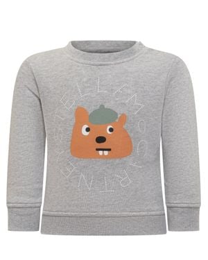 Stella McCartney Mini Sweatshirt For Kids - Gray