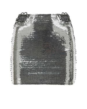 Nensi Dojaka Sequins Mini Skirt - Gray