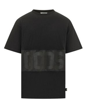 Gcds Band Logo Loose Fit Tee - Black