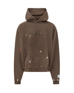 GALLERY DEPT. Oversized Pocket Front Hoodie - Brown